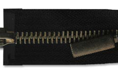 Молния металл Т-5 2 замка 85см (100шт) оксид