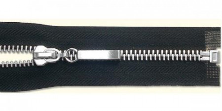 Молния металл никель Т-8 1 замок Разъемная 85см в Новосибирске