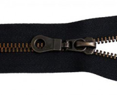 Молния металл Т-8 1 замок 18см (100шт) оксид