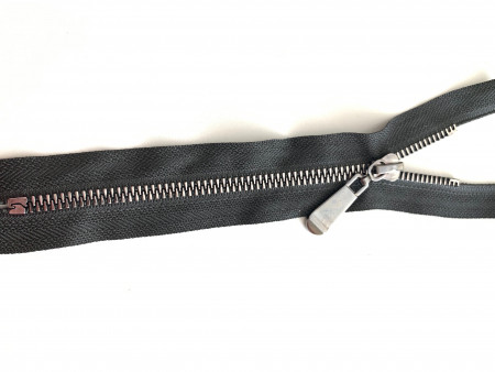 Молния трактор декоративный Т5 1 замок металлизированный зуб у/з 55см в Новосибирске