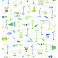 Полотно трикотажное Кулирка 30/1 набивная в рулоне  в Новосибирске
