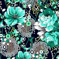 Полотно трикотажное Кулирка 30/1 набивная в рулоне  в Новосибирске